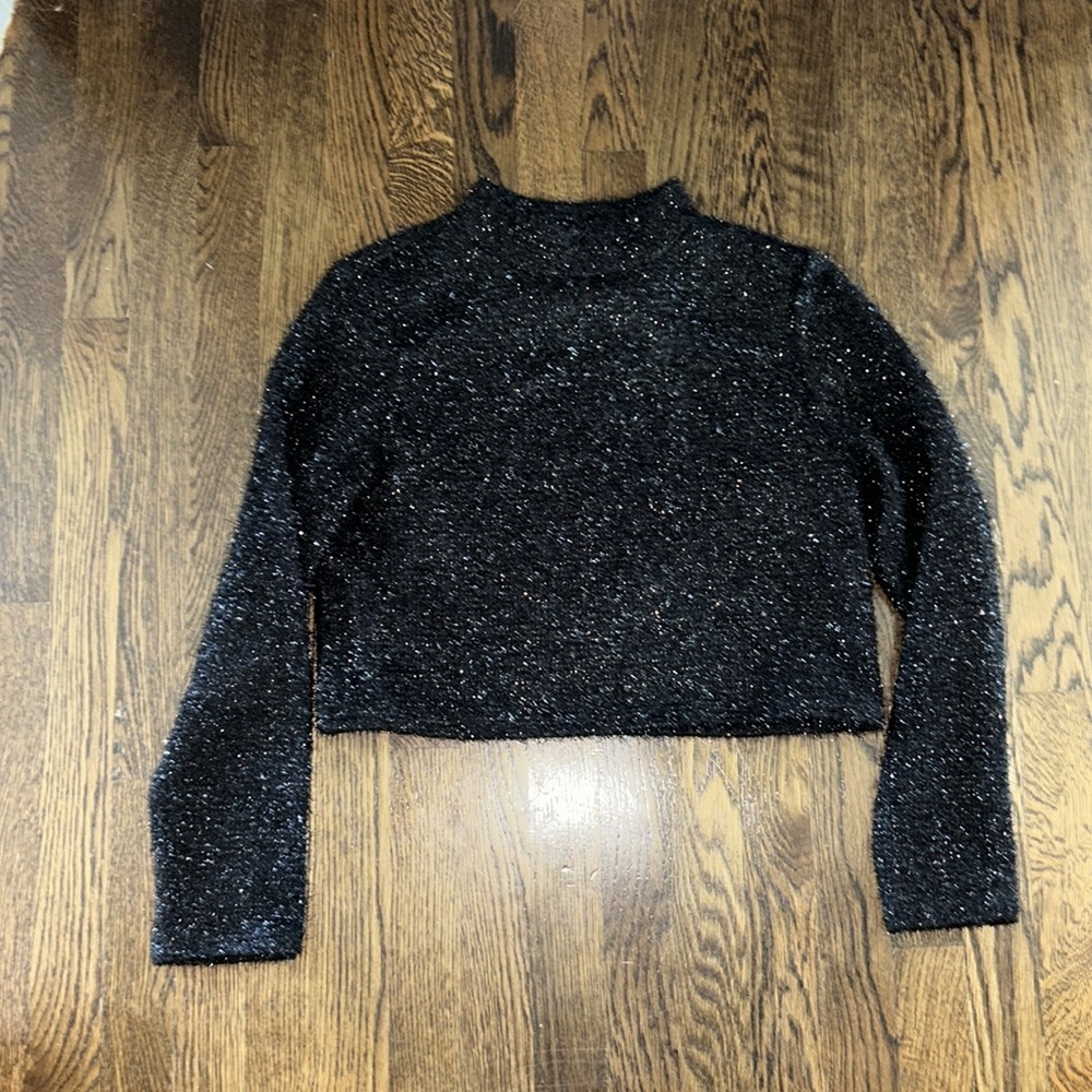 H&M Black Sparkly Long Sleeve Sweater